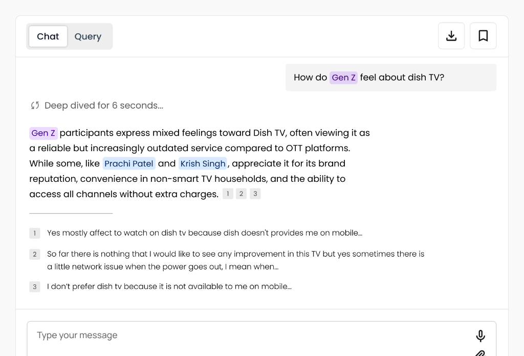 Chat with Data Interface